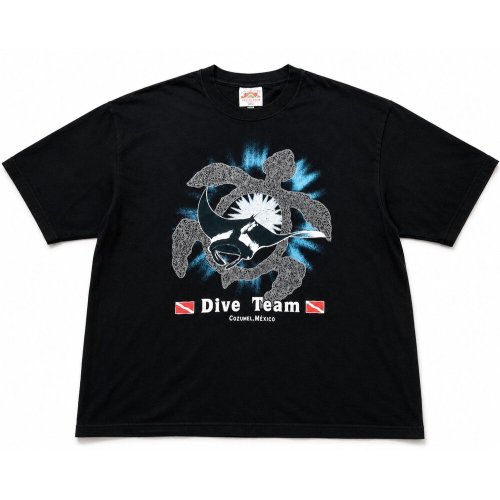 Cozumel Mexico Dive Team T Shirt Mens 3XL Sea Turtle Scuba Diving Graphic Tee